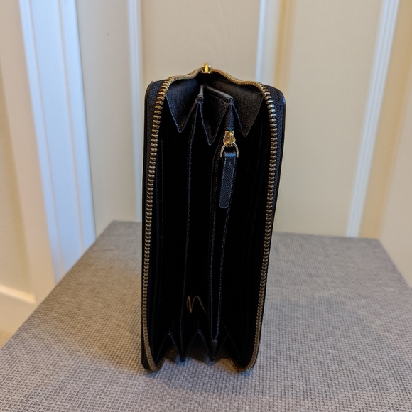 Kate Spade Morgan Zip-around Continental Wallet BLACK - Picture 2 of 11